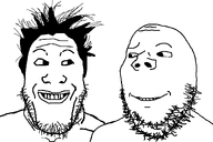 2soyjaks are_you_soying_what_im_soying grin hair no_glasses smile stubble subvariant:shrimpish template transparent_background variant:gapejak variant:markiplier_soyjak // 1200x800 // 88.0KB