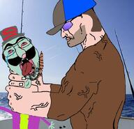 clothes hanging hat nose open_mouth penis penis_nose rope soyjak spongebob_squarepants squidward stubble suicide variant:bernd variant:chudjak // 718x690 // 97.8KB