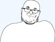 closed_mouth ear glasses meta:tagme smirk soyjak stubble template variant:unknown // 591x452 // 8.2KB