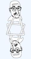 2soyjaks Zionist-Y_(Namefag) arm full_body glasses leg long_nose open_mouth star_of_david stubble variant:longnose // 796x1503 // 32.1KB