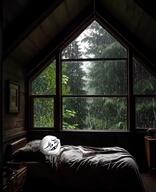 baby bed bedroom deformed nature rain sleeping subvariant:nathaniel variant:gapejak window // 736x908 // 222.0KB