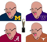 alabama big10 big12 football michigan ncaa pac12 sec sports texas variant:burnsjak washington // 2000x1798 // 342.2KB