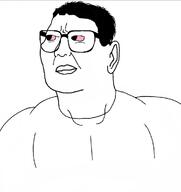 angry buff ear glasses hair red_eyes subvariant:mexichud variant:chudjak // 931x987 // 65.2KB