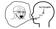 anti_soyjak glasses no_thoughts_head_empty open_mouth soyjak speech_bubble stock_image stock_image_watermark stubble variant:soyak watermark // 500x265 // 31.7KB