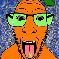 froot_(user) glasses green_glasses open_mouth orange orange_(fruit) orange_skin sticker teeth tongue variant:dylanjak // 400x400 // 52.2KB