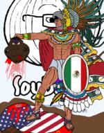amerimutt aztec aztlan blood bloodshot_eyes buff cape chicano crying decapitation diamond emerald fat feathers front_facing gold huelga_bird mayate mexico open_mouth pentagram raza rope ruby sandals shield side_profile sonnenrad soybooru soyjak spade star_of_david subvariant:brunetto subvariant:neutralplier suicide tongue tranny united_states variant:bernd variant:chudjak variant:cobson variant:el_perro_rabioso variant:feraljak variant:gapejak variant:impish_soyak_ears variant:markiplier_soyjak variant:meximutt variant:nojak variant:soyak weapon // 705x900 // 529.6KB