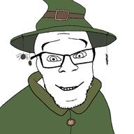 bug clothes glasses hat smile soyjak stubble variant:feraljak wizard_hat // 1500x1500 // 78.0KB