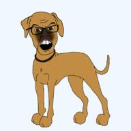 angry animal collar dog ear full_body series:animaljaks soyjak tail teeth variant:feraljak // 1800x1800 // 115.9KB