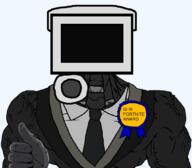 Cameraman(Skibidi_Toilet) award camera camerahead chad hand muscles skibidi_toilet subvariant:muscular_chud suit_and_tie text thumbs_up variant:chudjak // 1059x929 // 66.8KB