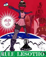 amelia bloodshot_eyes crying distorted flag:lesotho full_body holding_object map moshoeshoe_i nigger subvariant:chudjak_front subvariant:jartycuck subvariant:obsessedchud sun the_rhodes_colossus thomas_thabane trend:jartycuck trend:slopjak variant:chudjak // 1290x1594 // 1.4MB