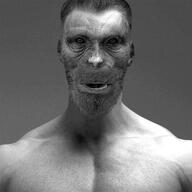 ape australopithecus monkey muscular_male nas:gigachad open_mouth teeth // 640x640 // 49.3KB