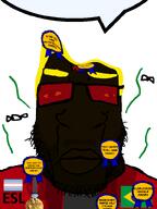 5_o_clock_shadow award badge big_lips big_nose blackheads blood brazil brown_skin bug chudson88_(namefag) distorted esl flag flag:brazil flag:transgender_pride_flag fly gem gempass glasses gore latinx medal meta:namefags meta:op_took_a_selfie_of_xerself mole nazism red_glasses soot_colors speech_bubble speech_bubble_empty stinky stubble subvariant:chudplier swastika sweaty tinted_glasses tranny trend:slopjak variant:markiplier_soyjak white_background yellow_hair yellow_sclera // 600x800 // 27.1KB