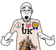 arm award clothes ear glasses i_love king_george_III obsessed open_mouth school_project soyjak stubble tea text united_kingdom variant:shirtjak // 618x558 // 523.3KB