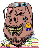 b_(4chan) 4chan award bloodshot_eyes brown_skin christianity cross drool flag:minor_attracted_person heaven looking_at_you nas:gigachad queen_of_spades rent_free stubble subvariant:mustached_gapejak subvariant:scholar text variant:gapejak xitter yellow_teeth // 600x724 // 111.5KB