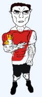 arm buff closed_mouth clothes country ear flag flag:warmian-masurian full_body glasses hair hand poland shoe soyjak subvariant:chudjak_front subvariant:unbotheredchud transparent transparent_background variant:chudjak vein voivodeship warmian-masurian // 549x1268 // 55.8KB