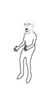 angry animated arm dance ear full_body glasses nikocado_avocado open_mouth soyjak stubble variant:imhotep white_background // 281x498 // 181.2KB