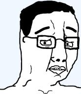 concerned glasses raised_eyebrows scared subvariant:chudjak_(concerned) teeth template transparent_background variant:chudjak white_skin // 860x1000 // 21.7KB