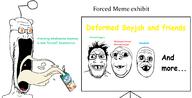 4soyjaks antenna baby deformed drinking forced glasses greentext hair meme open_mouth orange_eyes reddit smile soy soy_milk soyjak stubble subvariant:emmanuel subvariant:grinlook_poggers subvariant:jacobson subvariant:soyak_soymilk text variant:a24_slowburn_soyjak variant:markiplier_soyjak variant:soyak // 1987x1010 // 353.4KB