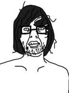 closed_mouth glasses hair soyjak stubble variant:unknown // 960x1280 // 66.8KB