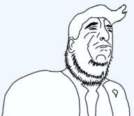 closed_mouth clothes donald_trump ear hair necktie soyjak stubble suit variant:trumpjak // 387x334 // 31.4KB