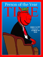 IT2GB broot brootism brootist campaign chair closed_mouth clothes cover donald_trump glasses leaf magazine necktie person_of_the_year red_skin sitting stubble subvariant:impish_side_ears suit suit_and_tie time_(magazine) variant:impish_soyak_ears // 450x600 // 26.2KB