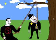 2soyjaks ack award badge black_clothing clothes cloud dfg discord flag hanging hat maldawa medal skyoe spanish_text suicide sun variant:bernd variant:chudjak versalles // 2100x1500 // 539.7KB