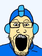 42069 capcom clothes glasses hat helmet mega_man nice open_mouth robot sex soyjak stubble variant:markiplier_soyjak video_game weed white_skin // 600x800 // 36.6KB