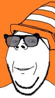 cone glasses shades smile soyjak stubble subvariant:wholesome_soyjak sunglasses traffic_cone variant:gapejak vlc vlc_media_player // 1080x1920 // 154.4KB