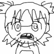 4chan anime hair open_mouth soyjak stubble variant:unknown yotsoyba // 164x164 // 12.5KB