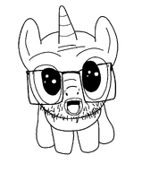 ear glasses horn oh_my_god_she_is_so_attractive open_mouth pony sisa stubble teeth template tongue transparent_background unicorn variant:trixiejak // 830x1000 // 20.4KB
