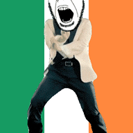 angry animated country dance flag flag:ireland full_body gangnam_style glasses ireland irl open_mouth soyjak stubble variant:cobson // 300x460 // 505.5KB