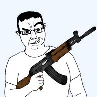 ak-47 chud dreamworks_face front_facing holding_gun holding_object holding_rifle rifle template variant:chudjak wrinkles // 1280x1280 // 357.0KB