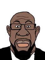 beard big_lips black_skin clothes dwayne_forge ear glasses grand_theft_auto grand_theft_auto_iv soyjak variant:markiplier_soyjak // 600x800 // 87.5KB