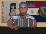 background braphog bu5t_(user) cum cyrus_davis desk flag flag:liberia flag:nimba_county forced2namefag_(namefag) hand keyboard liberia lips meta:tagme mouse nail nigga nigger nimba_county pedophile poop sating_(user) variant:soytan yellow_sclera // 640x480 // 65.1KB