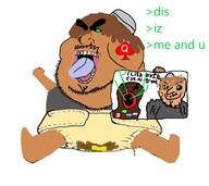 angry baby brazil brown_hair brown_skin canada coaxed_into_a_snafu diaper emo_hair goatee greentext grey_shirt islam joe_mama joel_(user) mustache netherlands open_mouth poop soyjak stinky stubble subvariant:pissbaby taqiyah text thick_eyebrows vancouver_washington variant:meximutt // 1343x1193 // 288.1KB