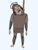 ancient ancient_history armor bloodshot_eyes gemma_terronica hanged hanging horned_helmet italy leather nuragic rope sardinia variant:bernd // 1536x2048 // 171.4KB