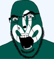 angry flag flag:miyagi glasses hair japan looking_to_the_left miyagi open_mouth soyjak stubble teeth thick_eyebrows todofuken transparent_background variant:cobson // 721x789 // 54.1KB