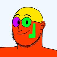 bald closed_mouth cool ear gem glasses happy nose smile stubble variant:weirdpenis // 900x900 // 19.8KB