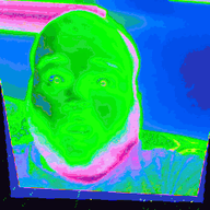 2019 3dgifmaker animated beard closed_mouth clothes distorted ext=gif fat fat_duel glasses irl open_mouth red_tshirt schizo soyboy subvariant:fatjak_irl tshirt variant:fatjak // 250x250 // 595.0KB