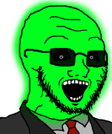 clothes crazed fed glowing glowing_eyes glownigger open_mouth pupils subvariant:soyak_(crazed) suit suit_and_tie variant:soyak // 665x800 // 177.0KB