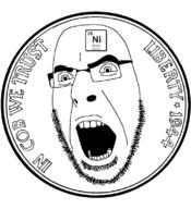 angry chemistry coin element glasses nickel open_mouth pun soyjak stubble text variant:cobson // 721x789 // 47.9KB