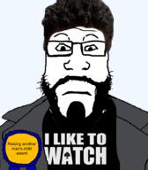 award beard billy_butcher cuck glasses hair ribbon spade t-shirt the_boys trenchcoat variant:markiplier_soyjak // 787x900 // 241.2KB