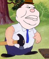 big_chungus cartoon chazington clothes elmer_fudd fat forest hammer hat looney_tunes nature necktie nose outdoors round_nose tree variant:meximutt // 530x639 // 489.0KB