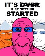 clothes doll_(user) glasses hat its_just_getting_started jubille_(user) looking_at_you meta:namefags orange_skin pink_skin smile soybooru soysneed_(user) stubble subvariant:massjak variant:feraljak variant:gapejak variant:markiplier_soyjak // 250x308 // 62.2KB