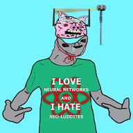 angry animal animal_ears antenna arm blue_background brain clothes ear gray_skin hand i_hate i_love jews meta:tagme npc open_mouth pig pigger pointing red_eyes science soyjak subvariant:ukropson text tshirt variant:cobson variant:shirtjak zog // 1000x1000 // 364.8KB