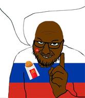 black_skin bwc glasses looking_at_you mcdonalds nuggets russia speech_bubble stubble variant:interjak // 828x957 // 47.1KB