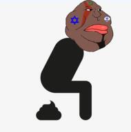 arab brown_skin flag:israel full_body israel mudzilla muslims poop pooping shitskin shitting star_of_david stock_image variant:meximutt warrior-z_(user) // 400x405 // 32.1KB