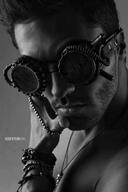 arm armband closed_mouth googles hair hand hand_on_face muscular_male nas:gigachad sleek_n_tears welding // 640x958 // 399.4KB