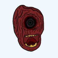 animatronic bleed camera five_nights_at_cobson's fnac gape monster open_mouth png screaming skinned_face soycurity soyjak teeth variant:feraljak yelling // 450x450 // 13.2KB