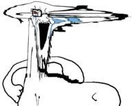 arm bald bloodshot_eyes crying distorted fat glasses open_mouth poorly_drawn stubble variant:soyak // 680x545 // 95.9KB